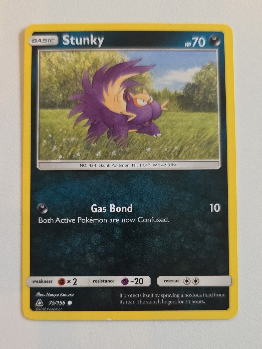 Pokemon Stunky Card